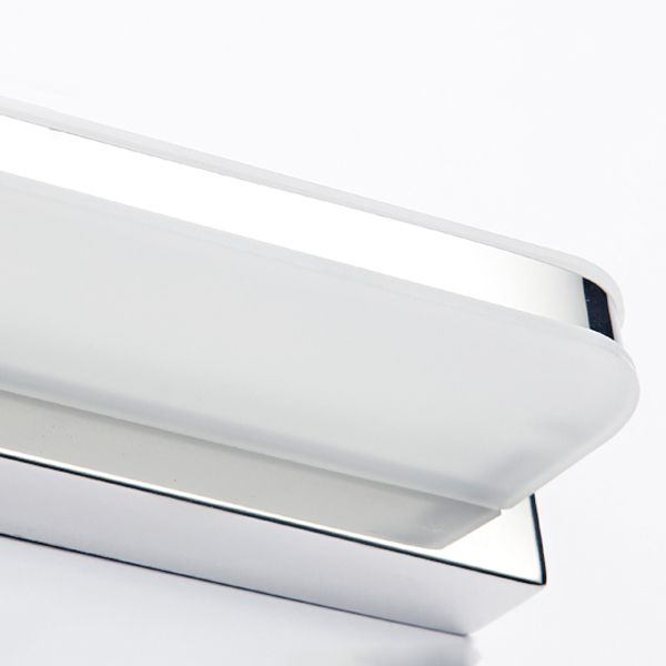 Linear Shape Metal Wall Sconce Modern Style 1 Light Mirror Wall Mounted Light