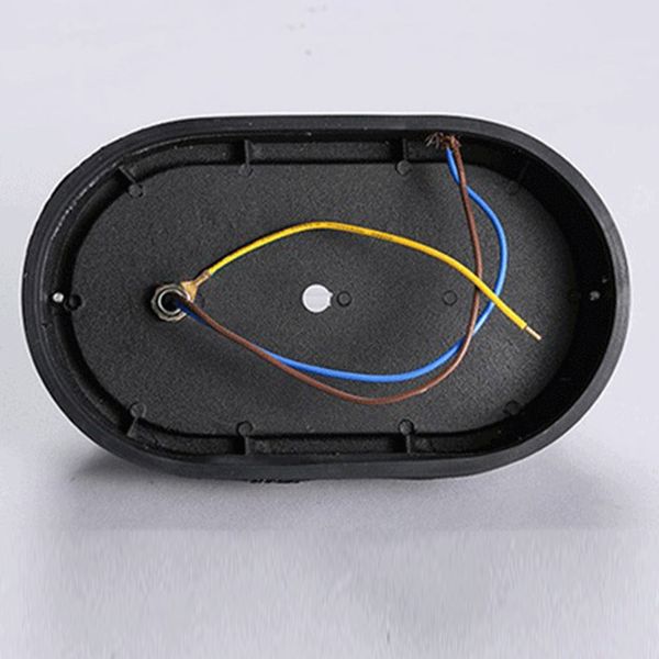 Einflammige ovale Deckenleuchte, industrielle Wandleuchte aus gefrostetem weißem Rippenglas, Deckenleuchte für den Außenbereich