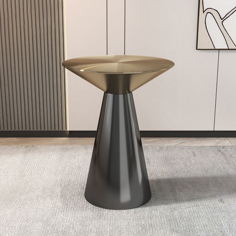 Metal Side End Table Minimalist Pedestal Side End Table for Living Room