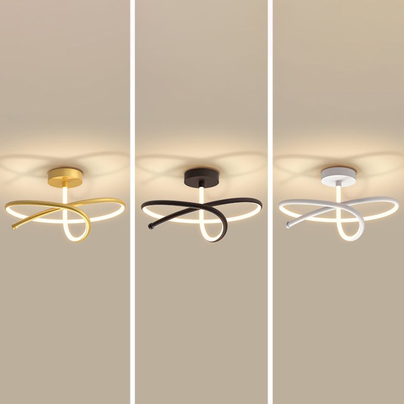 Nuevo Luces de techo LED lineales de estilo moderno, lámpara de montaje empotrado