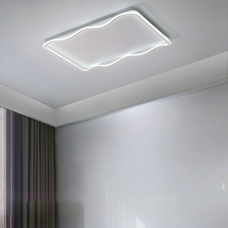 Metal Geometric Flush Mount Fixture Modern Flush Light Fixture for Living Room