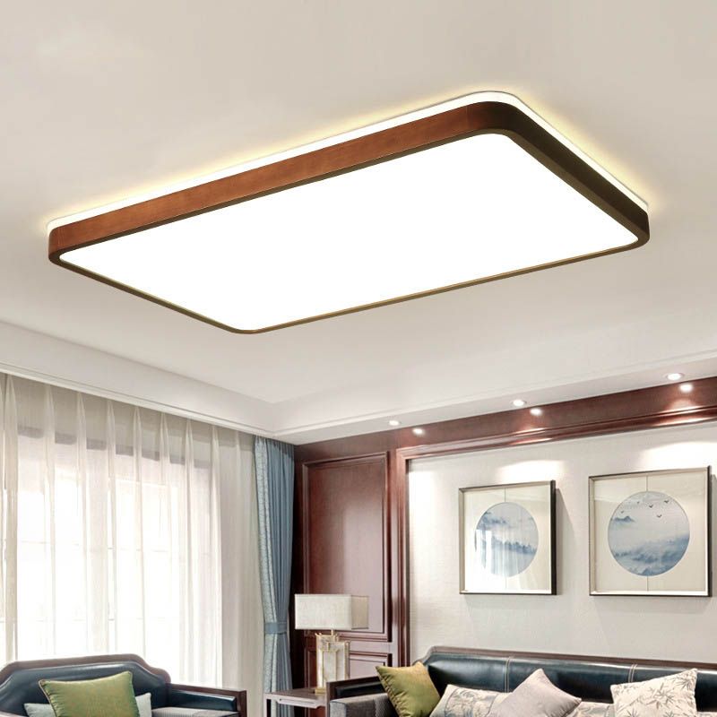 Fixation de la lumière du Mont-Flush moderne 1-Salon de la lumière Flush Mount Light avec Shade Acrylique