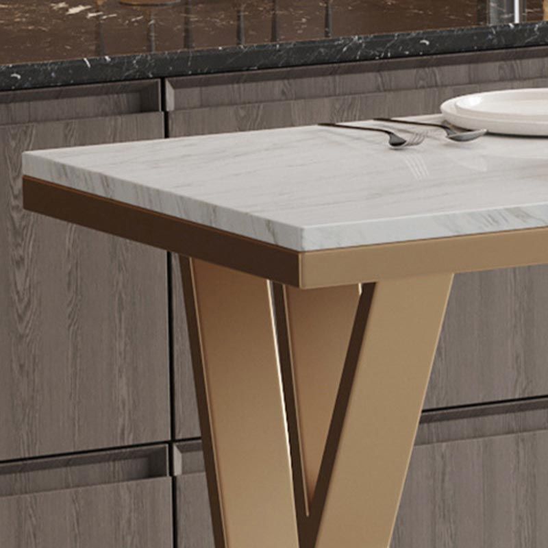 White Rectangle 1/2/3 Pieces Bar Stool and Table Set Indoor Glam Table and Stool Set