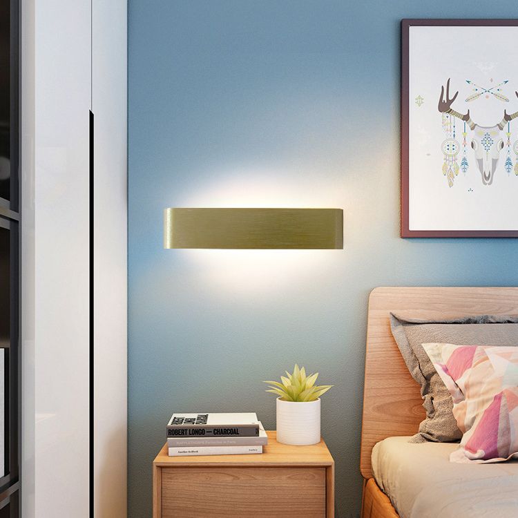 Modern Minimalist Style Rectangle Vanity Wall Light Fixtures Metal Vanity Lights for Bathroom