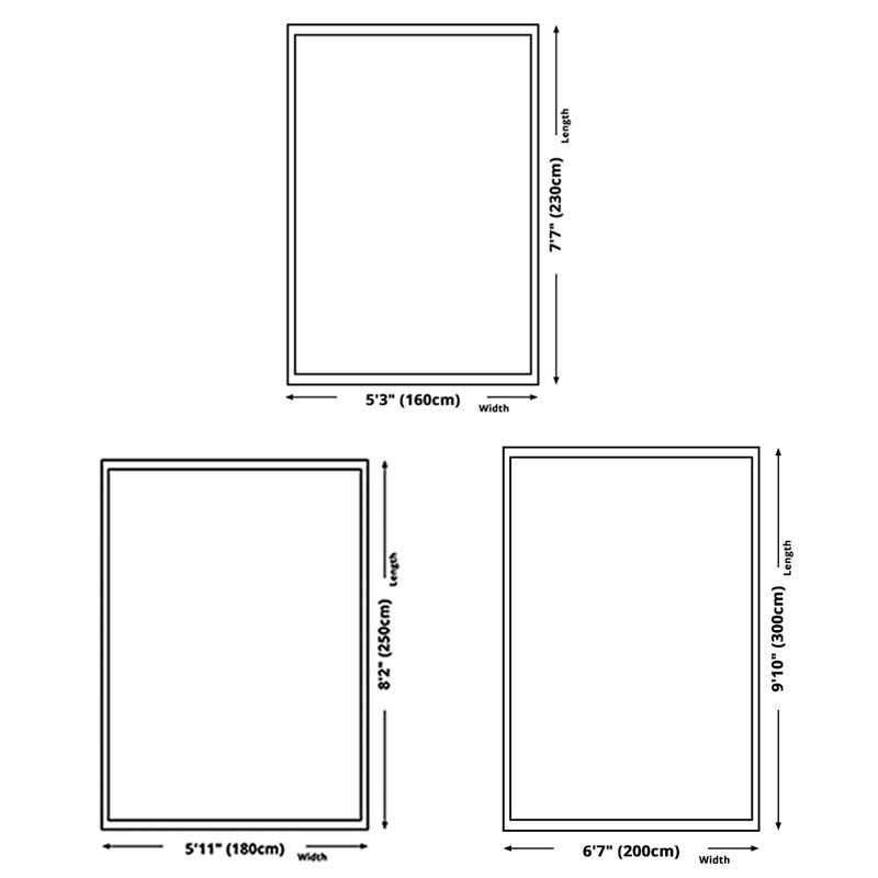 Contemporary Flowing Water Pattern Carpet Polyester Rug Non-Slip Backing Area Carpet for Living Room