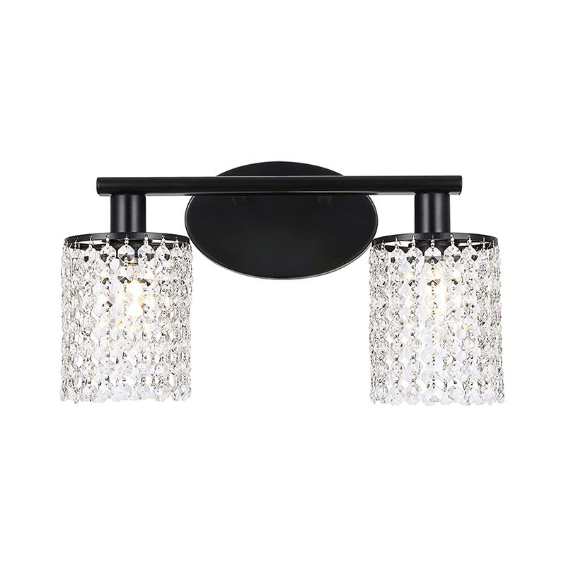 Metal Geometric Bath Light Contemporary Style Multi Lights Vanity Wall Sconce