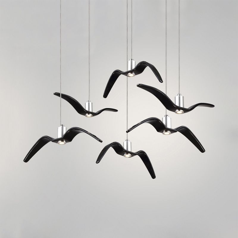 Modern Metal Pendant Lighting, Seagull Ceiling Light Fixture