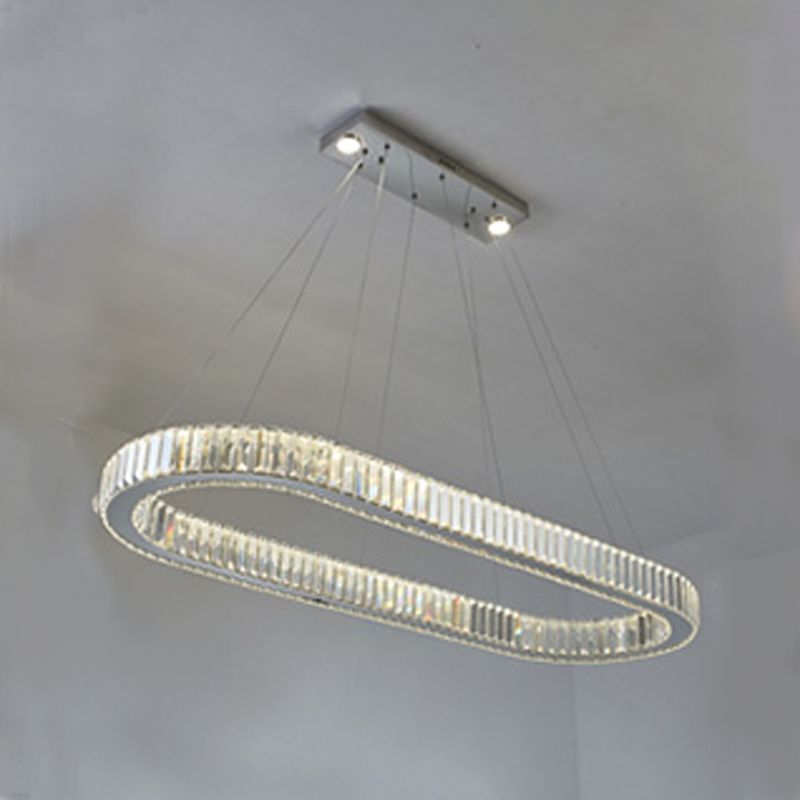 Linearer Anhänger Beleuchtung Kronleuchter Licht zeitgenössischer Anhänger Licht für Kücheninselkristall