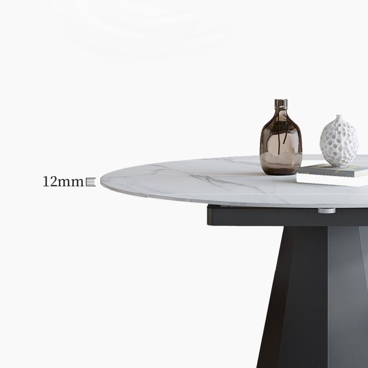 Modern Round Stone Dining Table Set 1/2/5/7 Pieces Dining Set for Home Use