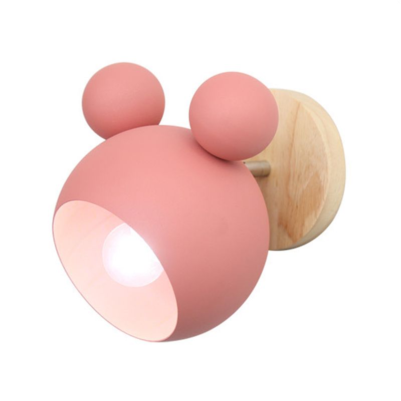 Mouse Simplicity Wall Sconce Colorful Metal Wall Mounted Lamp for Sitting Room