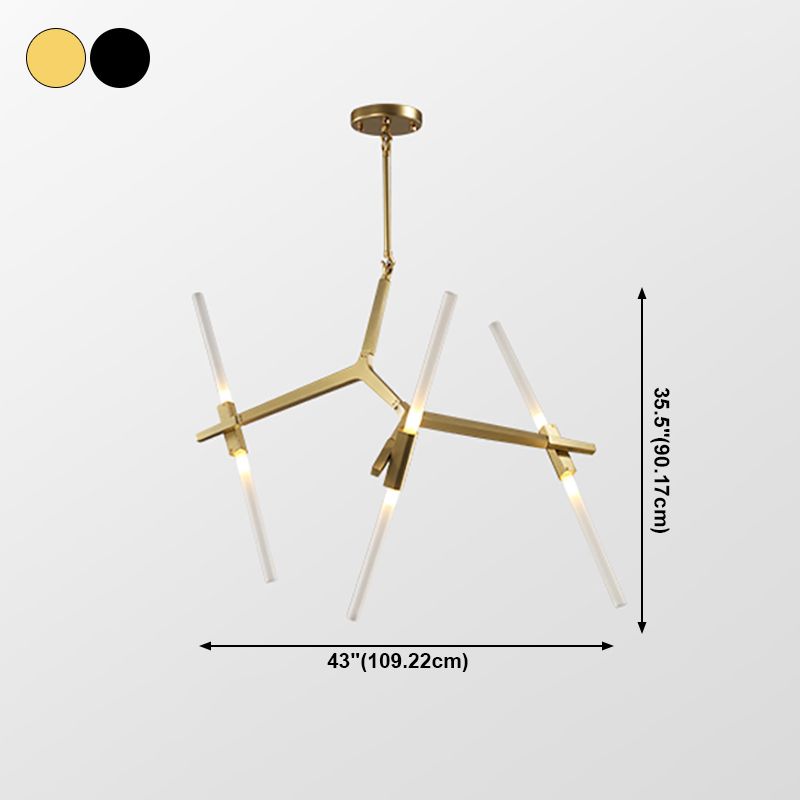 Postmodern Metal Chandelier Branch Shape Chandelier Pendant Lamps for Living Room