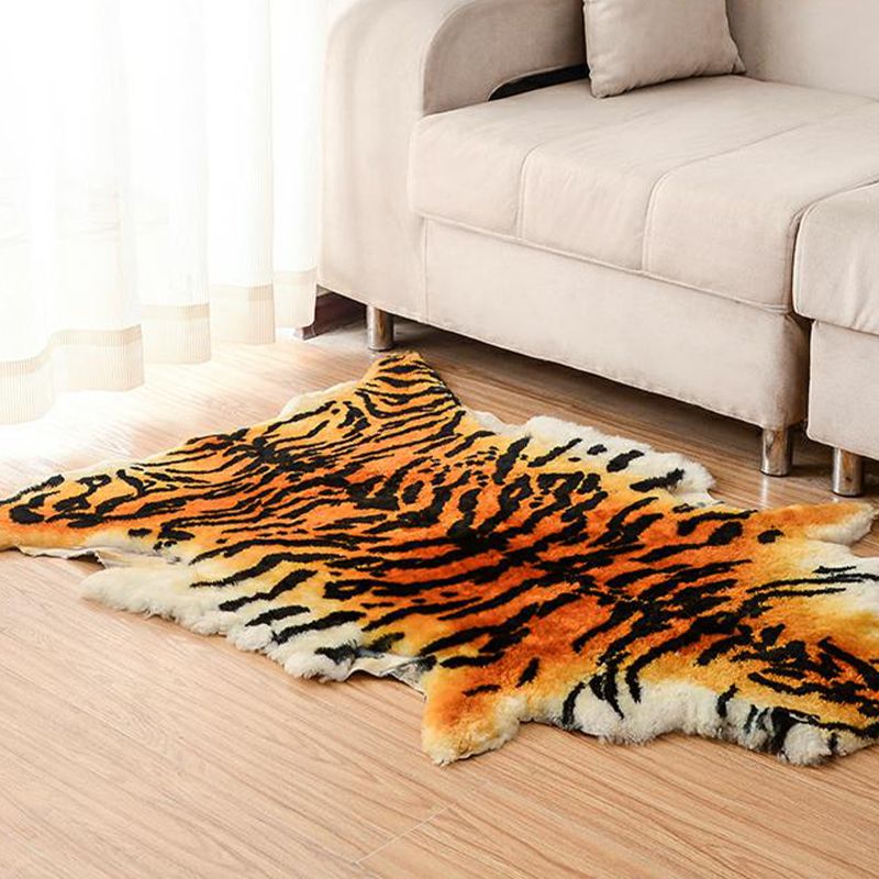 Alfombra de estampado de animal creativo de lana de cordero múltiple alfombra interior de lana interior sin deslizamiento alfombra de área amigable para mascotas