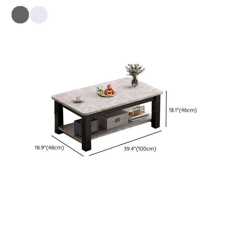 Rectangular Modern Simple Coffee Table 1 Single Cocktail Table for Home