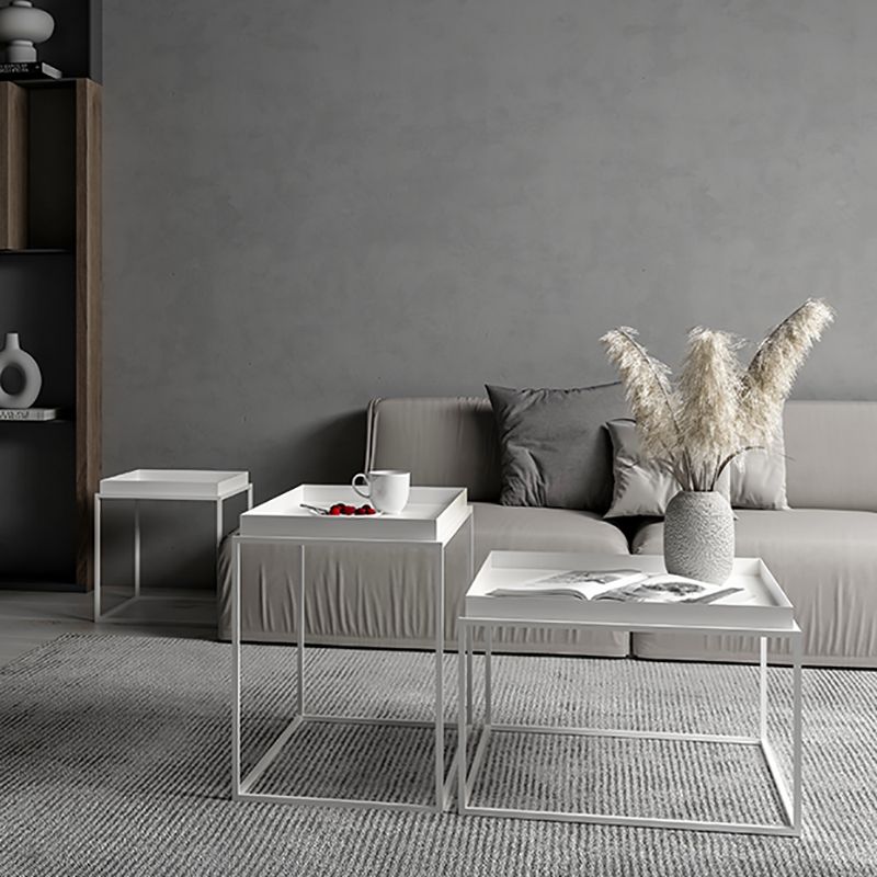 Modern Frame Wooden Coffee Table Rectangular Top Shape Folding Cocktail Table