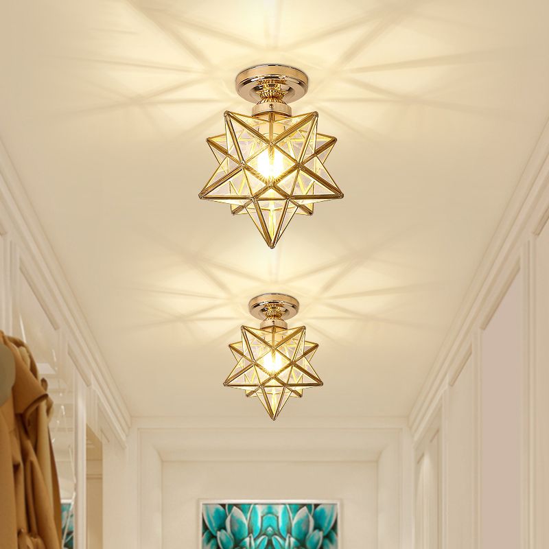 Nordic Simple Industrial Style LED Flush Mount Lighting for Corridor Balcony