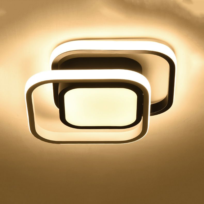 3 Lights Flush Mount Ceiling Lighting Fixture Simplicity LED Ceiling Light