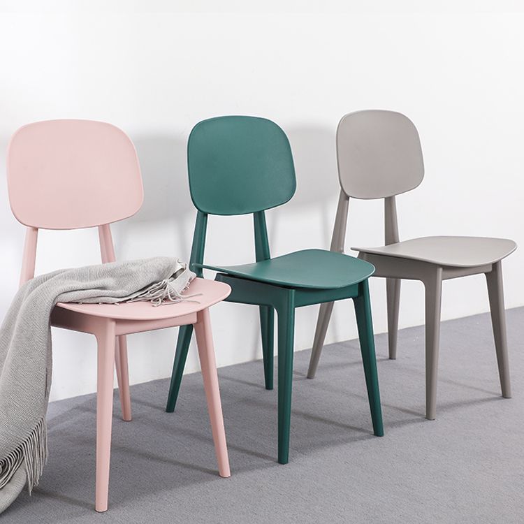 Silla de comedor plástica con respaldo abierto contemporáneo con acabado mate para restaurante