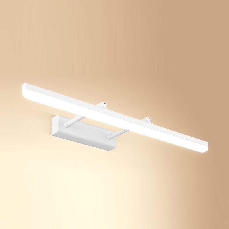 1-Light Linear Murce Sconce Modern Style Metal Appince Lampe pour la salle de bain