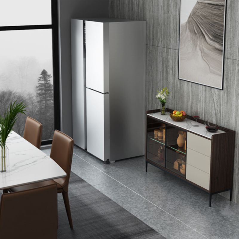Contemporary Side Board Stone Sideboard Table with Doors for Dining Room