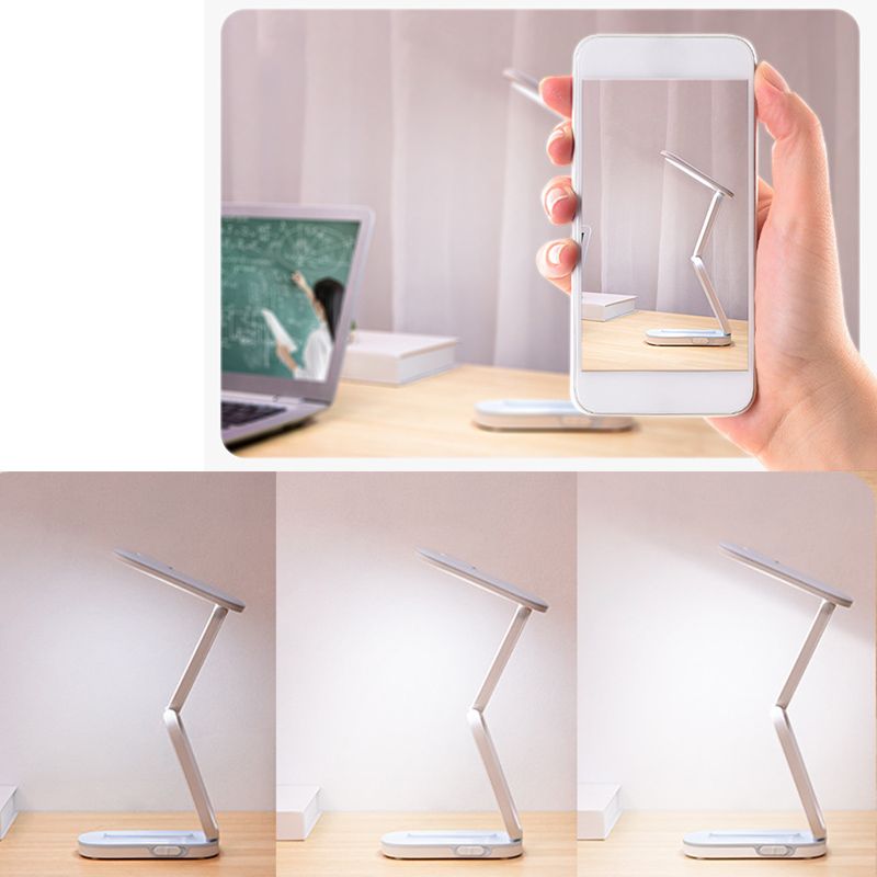 Nordic Macaroon Style LED Table Lamp Foldable Design Practical USB Charging Reading Light for Bedroom