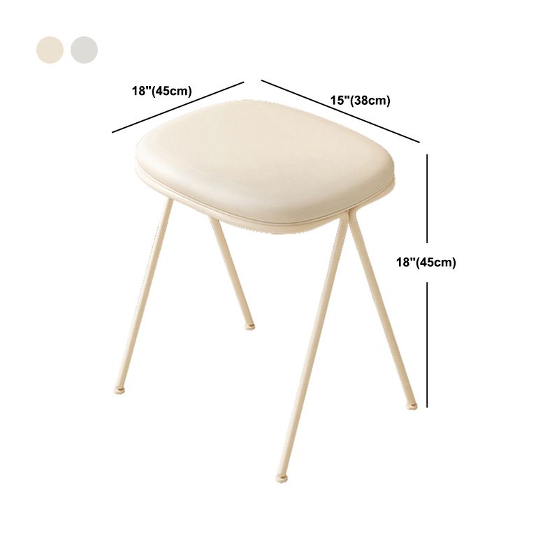 Wooden Vanity and Stool Contemporary Minimalist Dressing Table