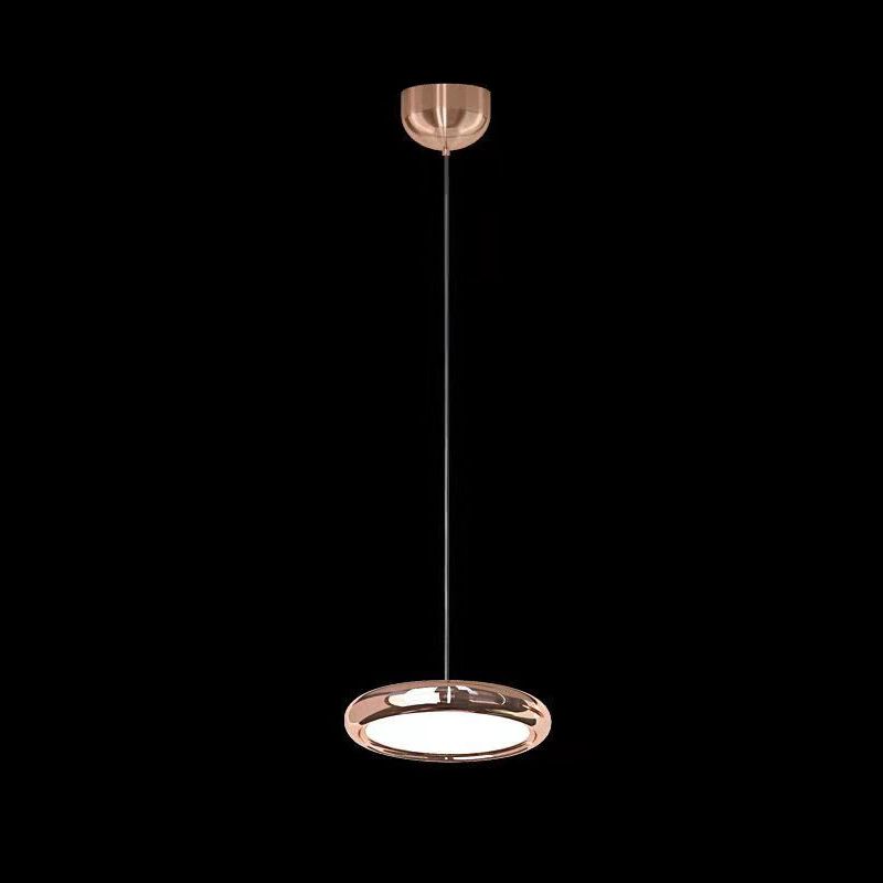 Simplicité Suspension à LED circulaire lampe à manger en métal