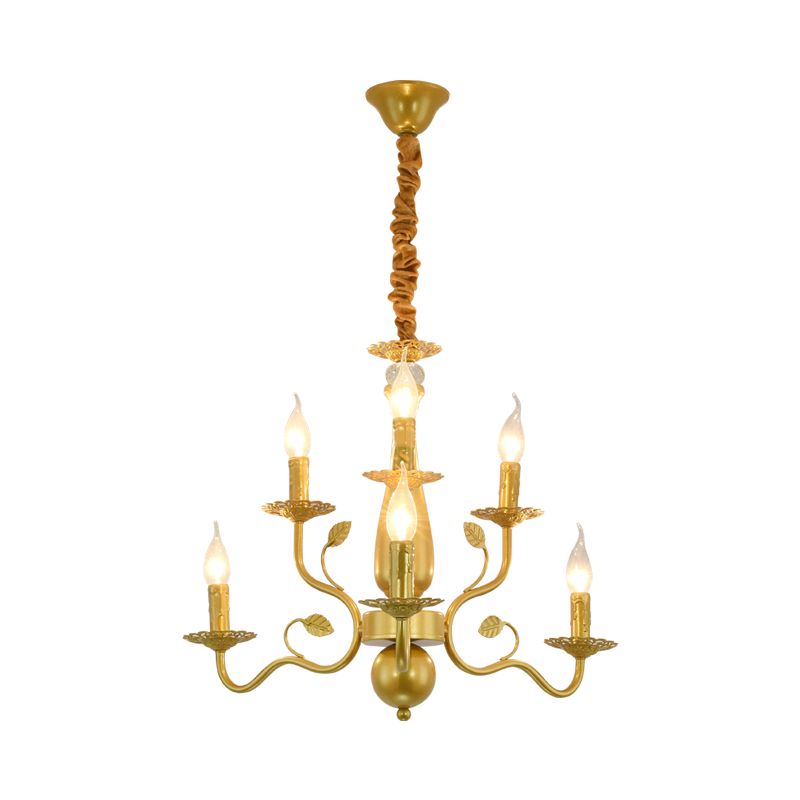 5/12/16 Lights Metal Pendant Chandelier Rustic Black/Gold Candle Dining Room Hanging Ceiling Fixture