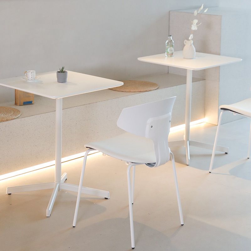 Industrial Style Dining Site Table Metal 4 Legs Dining Room Collection