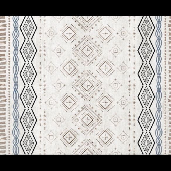 Tappeto marocchino fantasioso Multicolore Simmetrico GEOMETRY RESISTENTE RESISTENTE NON SLIP INCLIFABILE RAP