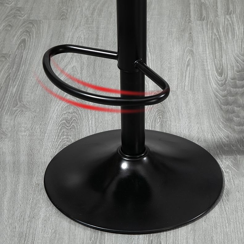Modern Rotatable Liftable Counter Stool Steel Household Bar Stool with Cushion