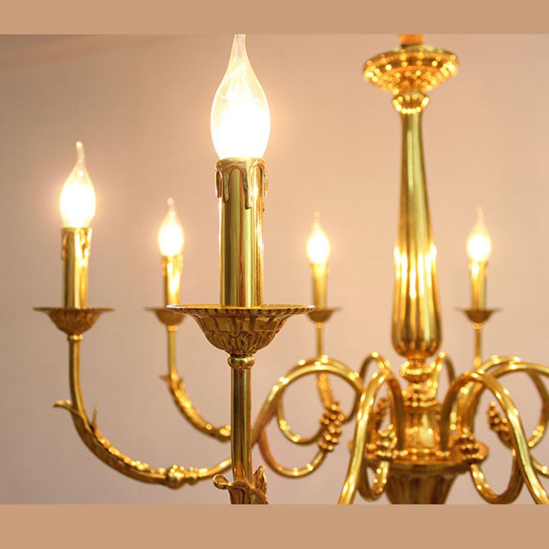 Metal Gold Suspension Lighting Contemporary Ceiling Suspension Lamp for Living Room