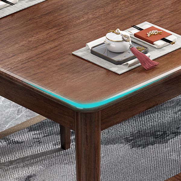Traditional Luxury Dining Table Solid Wood Rectangle Dining Table for Home Use