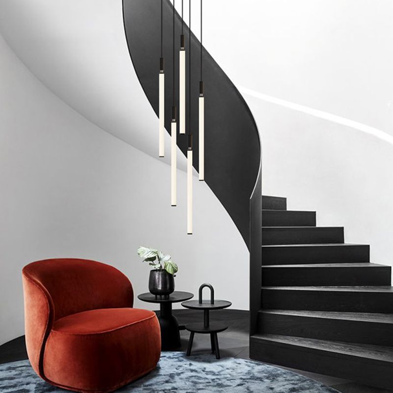 Lampe à pentence verticale en forme de bar