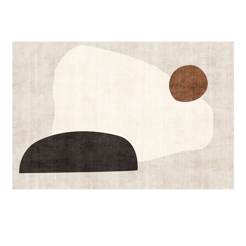 Alfombra moderna de la alfombra interior de la alfombra nórdica del panel de poliéster alfombra de área resistente a las manchas para sala de estar