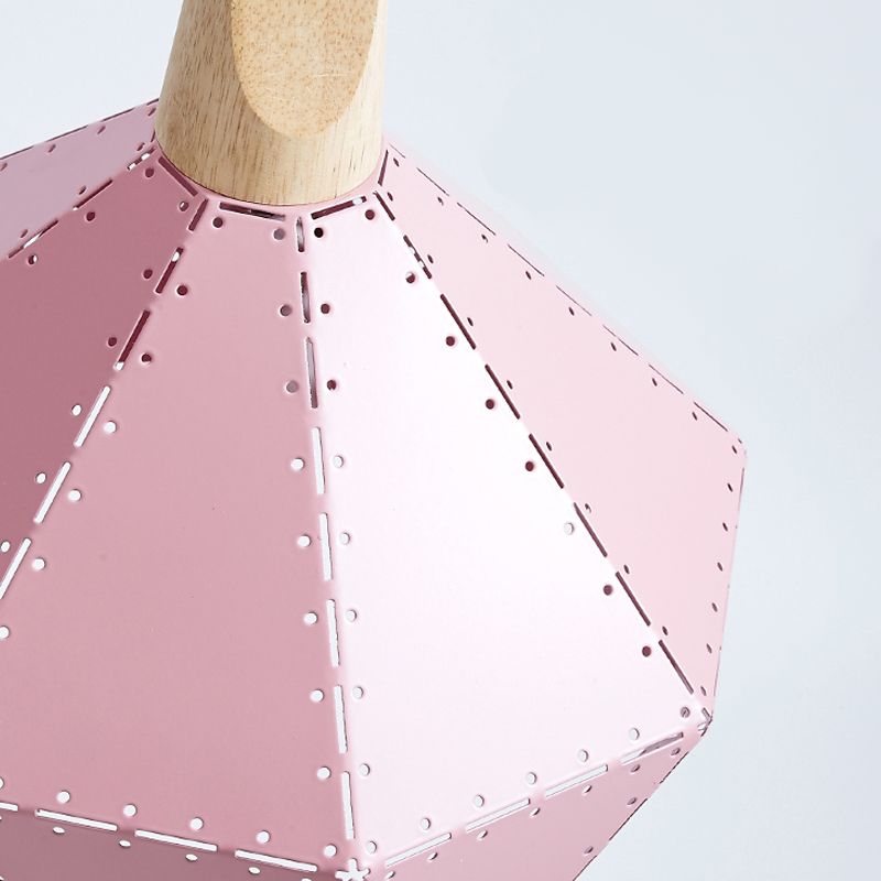 Metal Dome Hanging Lights Modern Macaron Style 1 Light Pendant Light pour salle à manger