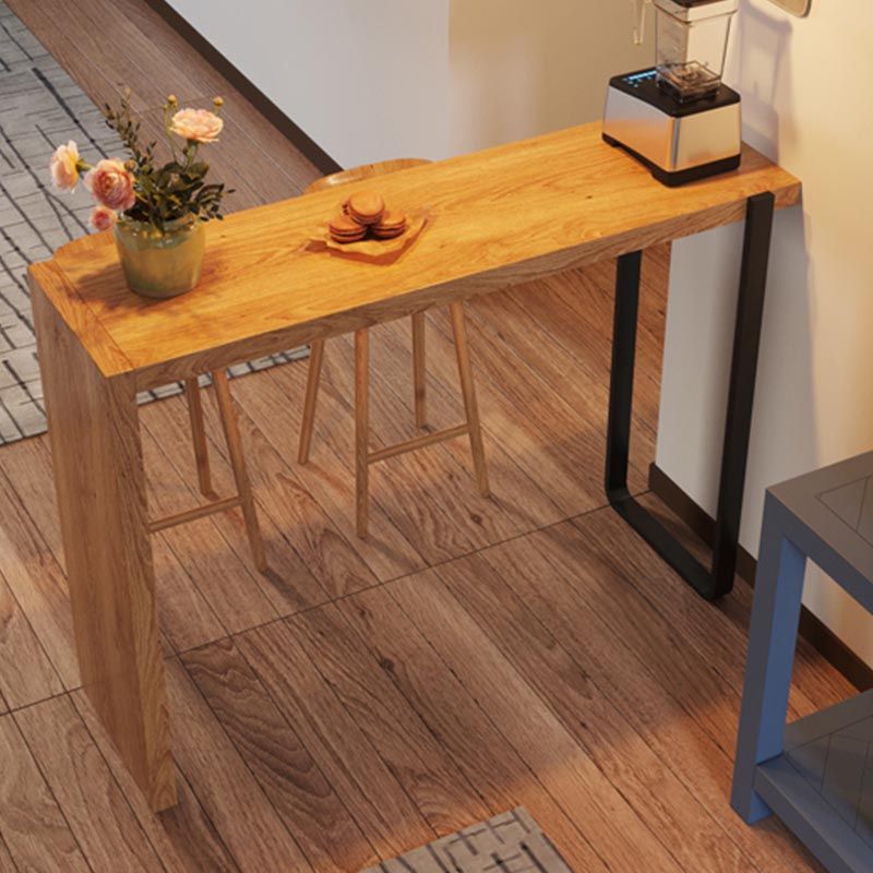 Modern Rectangle Pub Dining Set 1/2/3 Pieces Solid Wood Counter Table