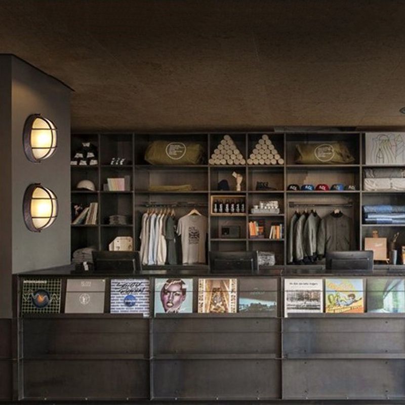 Metal Geometric Flush Mount Lamp Industrial Style 1 Light Flush Ceiling Lights