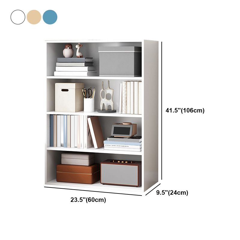 Closed Back Bookcase Engineered Wood Bookshelf for Home Office Study Room