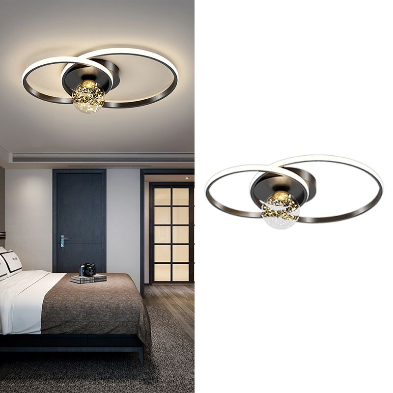 Lámpara de techo de montaje empotrado circular de estilo minimalista moderno Luces de techo de montaje empotrado de metal