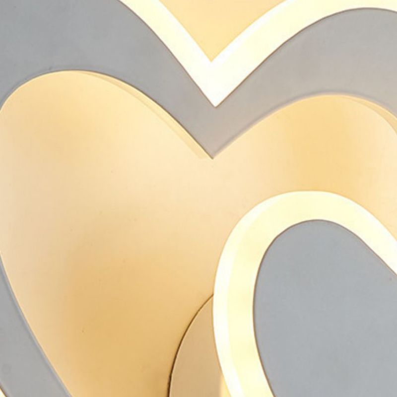 Modern Style Geometric Wall Mounted Lamps Metal 2 Lights Wall Lights