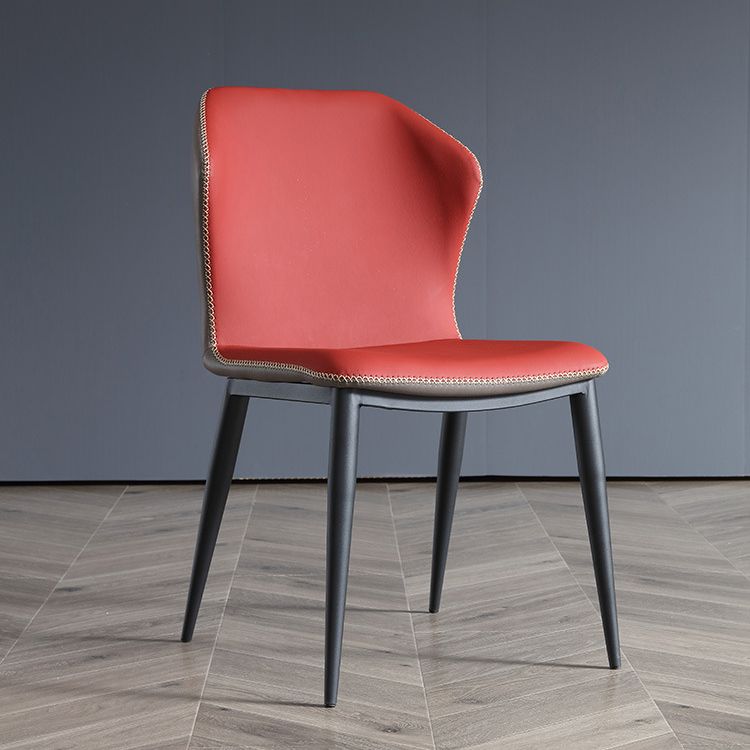 Silla de ala de silla lateral tapizada de estilo moderno silla parsons para uso doméstico