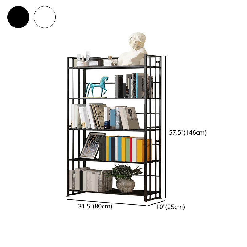 9.84"W Bookshelf Contemporary Style Open Back Bookcase for Home Office