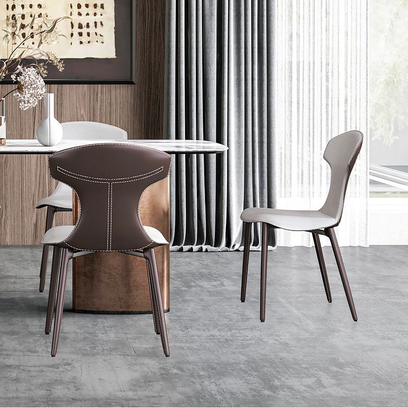Contemporary Faux Leather Dining and Accent Chairs for Kitchen