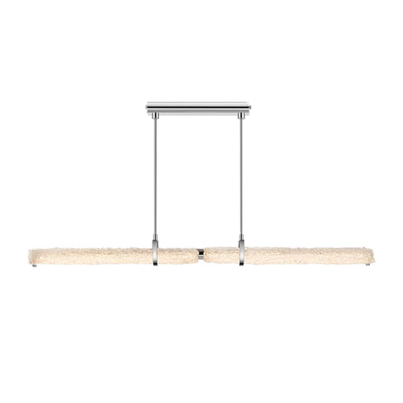 Modern LED Kitchen Island Lighting Ideas Clear Glass Ceiling Pendant Light