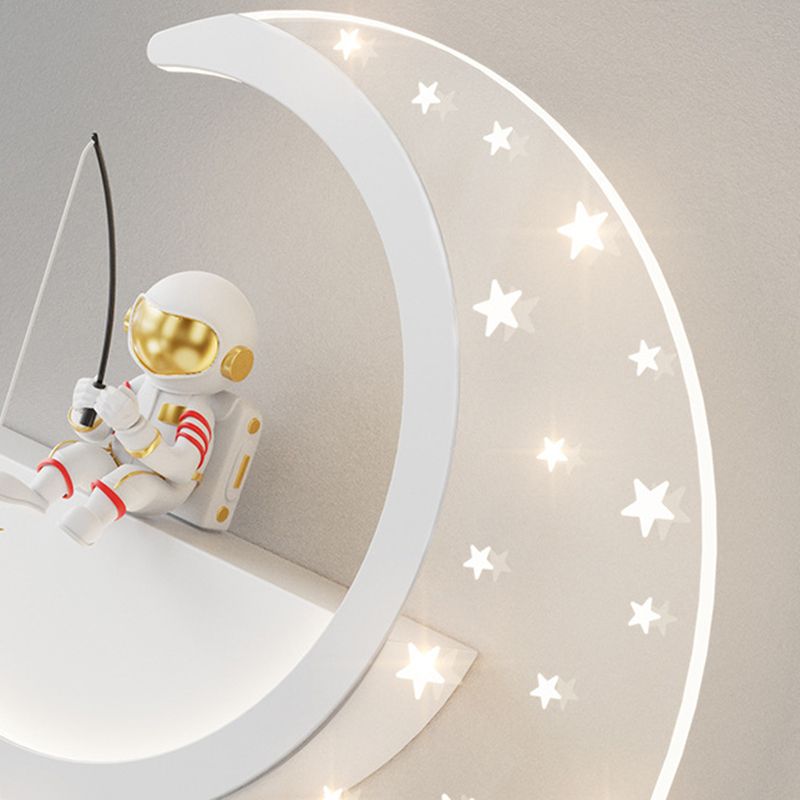 Children Wall Mount Light LED Resin Wall Light with Acrylic Shade for Kid's Room