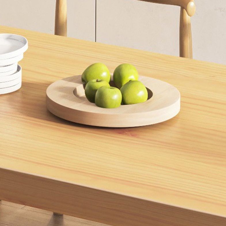 Sled Base Dining Table Contemporary Wood Dining Table for Home