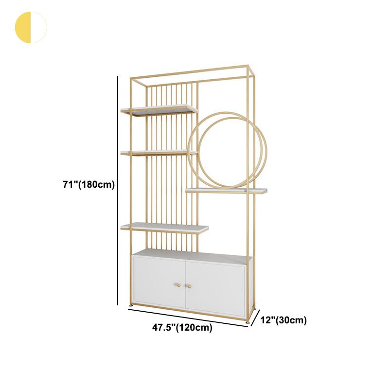 11.81 "W libreria in stile glam in stile libreria aperta per la sala da studio in ufficio