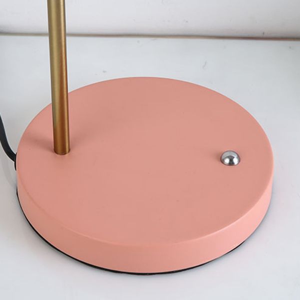 Contemporary Style Night Table Lamp Metal Shade Table Light for Bedroom