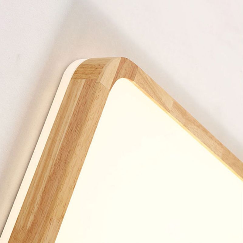 Moderne inbouw plafondverlichtingsarmaturen Houten plafondlamp