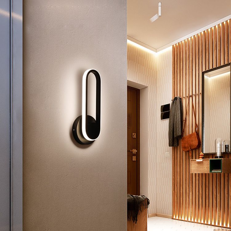 Modern Wall Sconce Fonce 1 illuminazione a parete regolabile in metallo illuminato per camera da letto